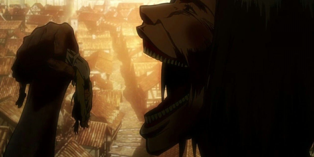 Carla eaten by the smilin titan attack on titan Cropped - Attack On Titan Store