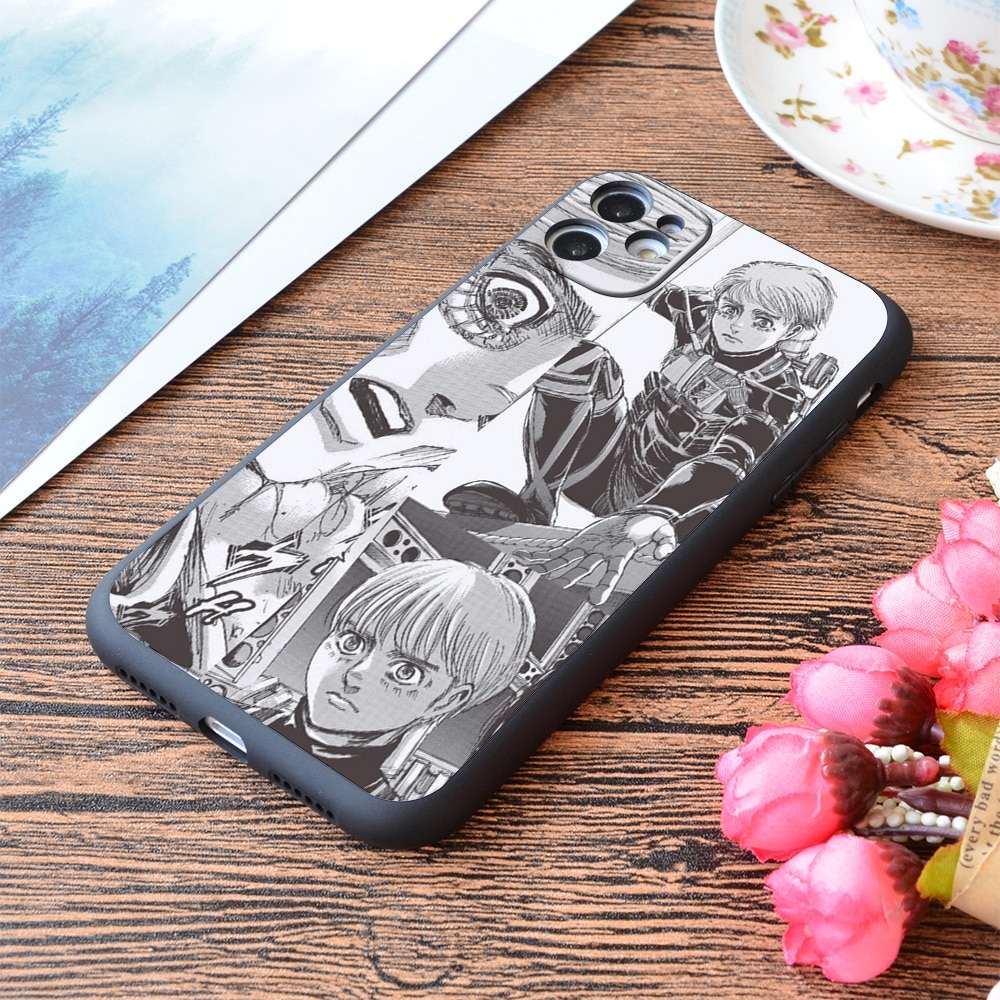 For iPhone Armin Arlert Attack on Titan Print Soft Matt Apple Case 6 - Attack On Titan Store