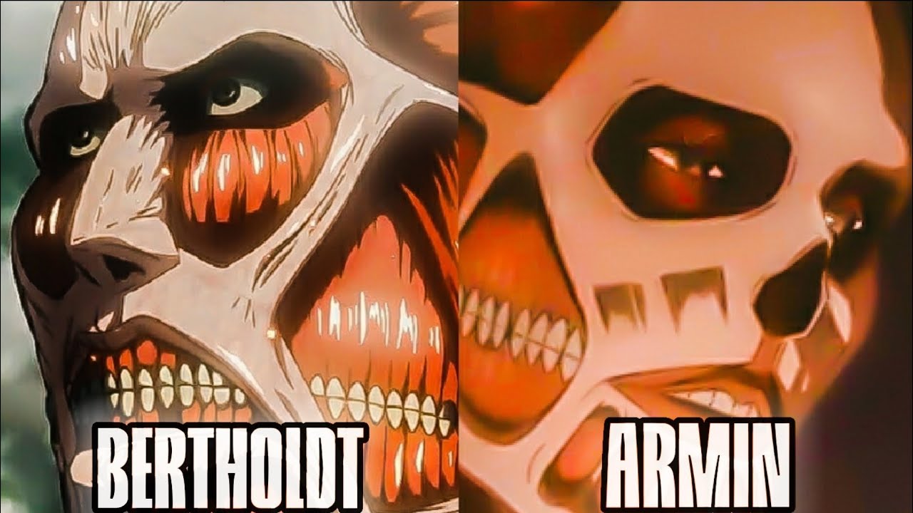 Bertholdt & Armin - Colossal Titan transformation - YouTube